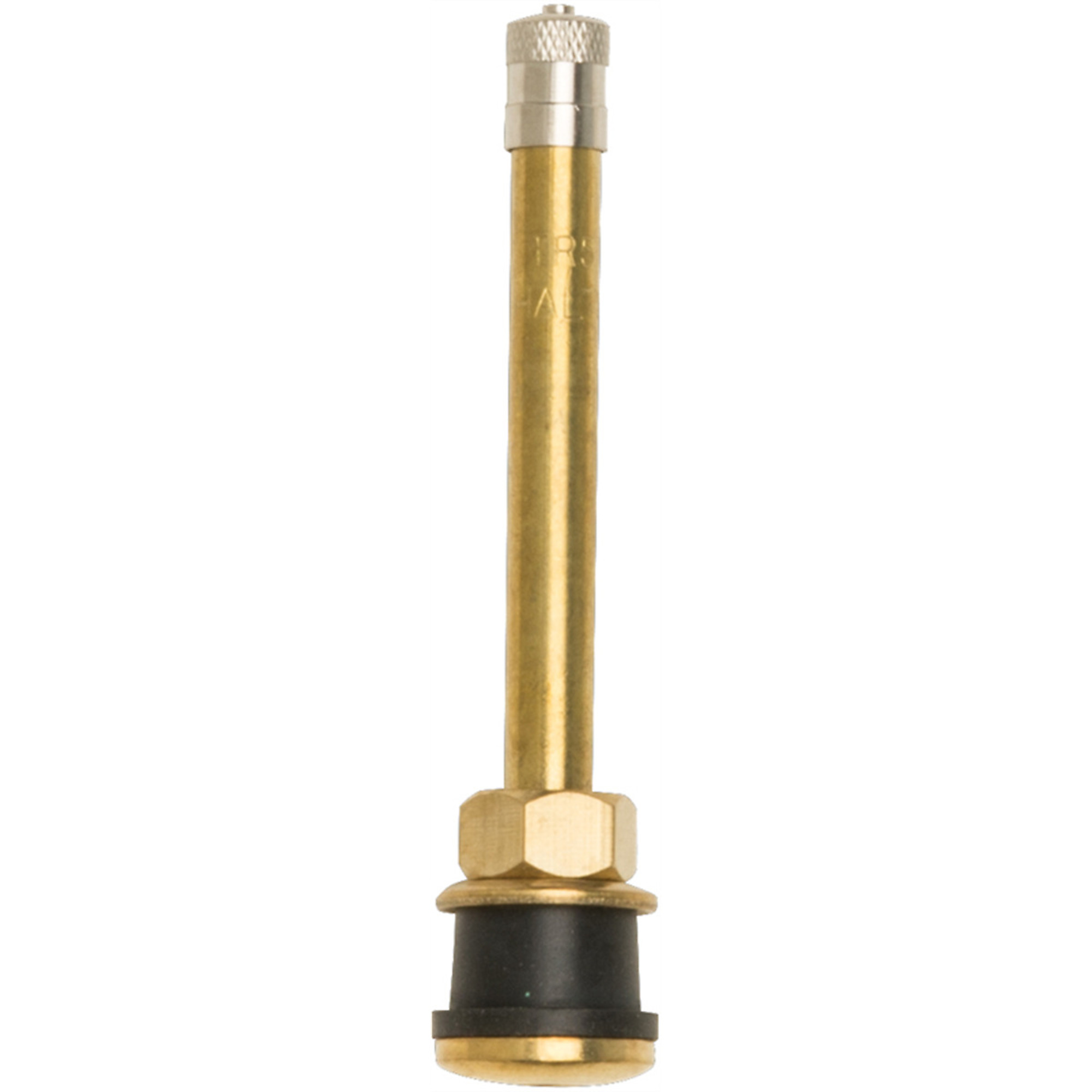 Haltec Tubeless Truck Tire Valves — Bag of 50, Straight Clamp-In, Fits 0.625in. Valve Hole, Model# HALTV-571A